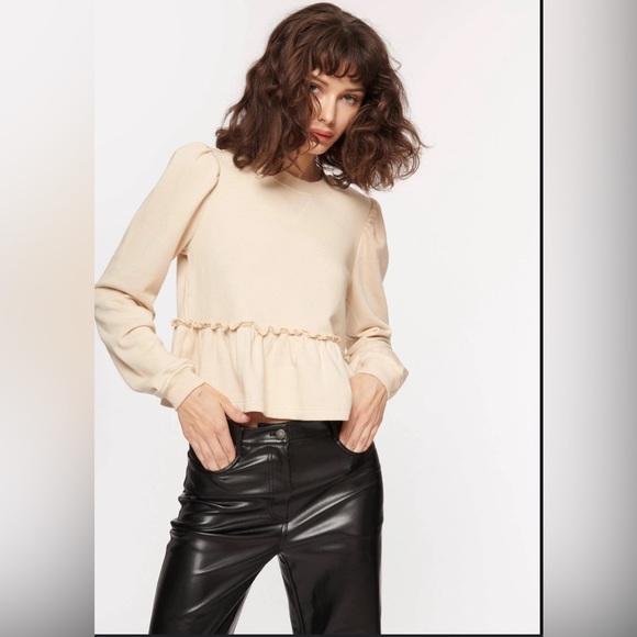 CAMI NYC Lyra Sweatshirt in bone - Picture 1 of 8